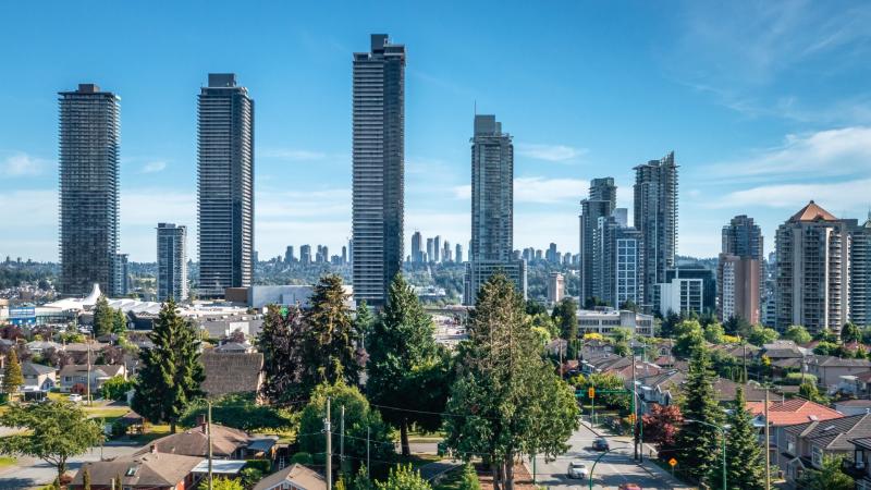 Burnaby skyline and high-rise developments