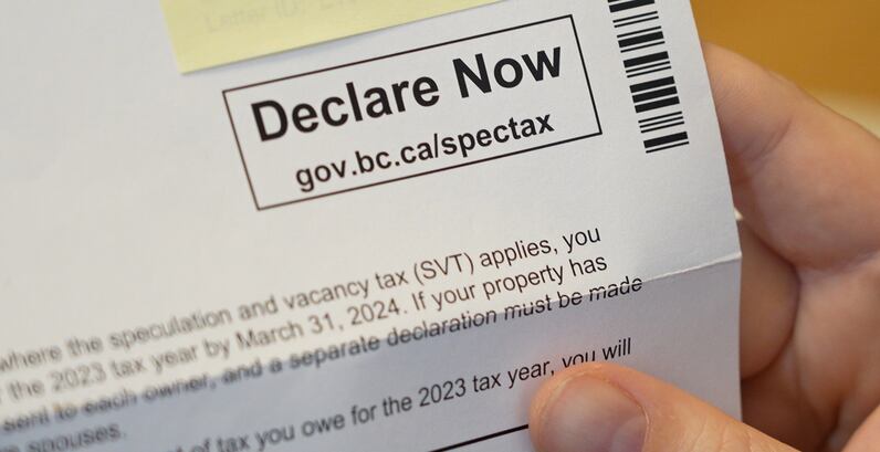 BC Speculation Tax 2026 declaration deadline calendar for homeowners