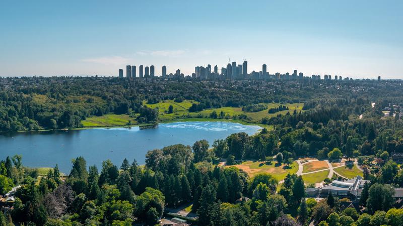 deer lake view from high-end Burnaby home