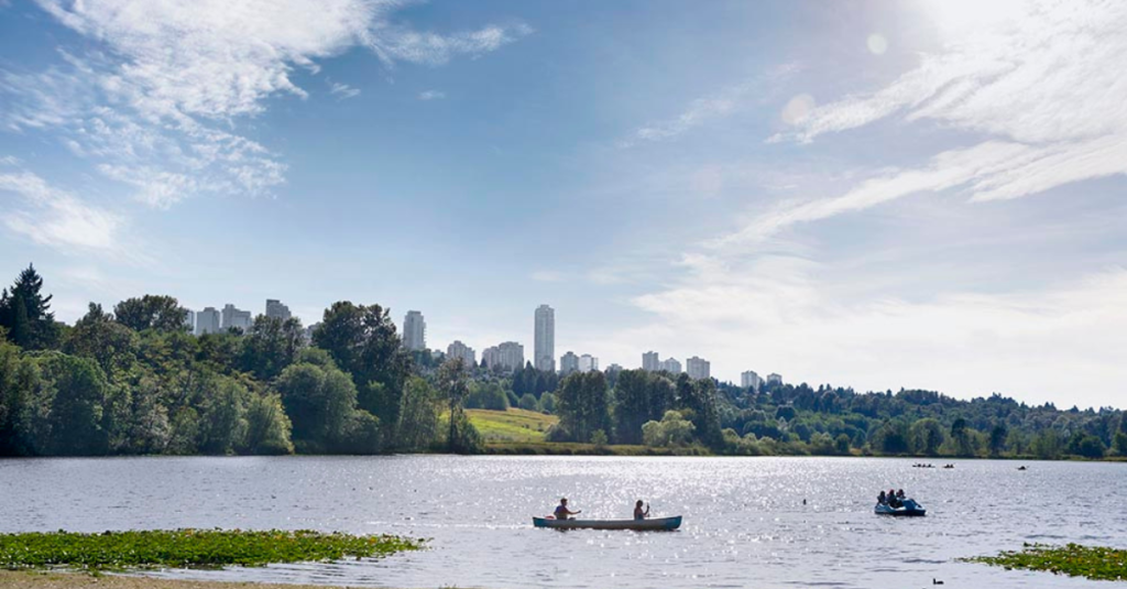 Park trail near The Crest Burnaby neighbourhood