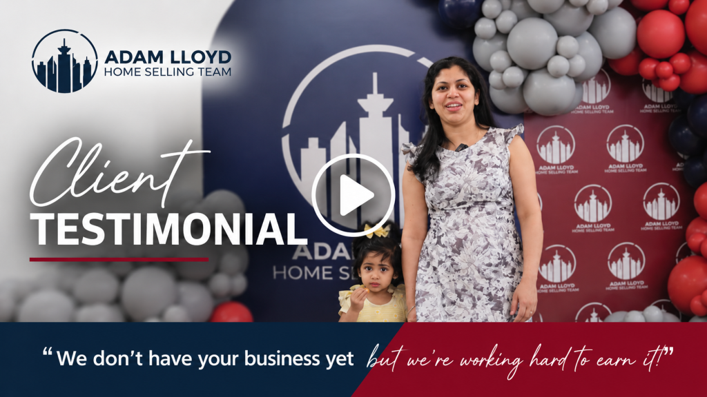 Client appreciation testimonial for the Adam Lloyd Home Selling Team